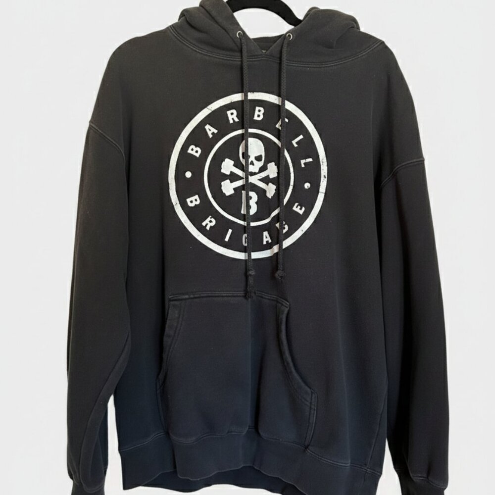 Barbell Brigade - Men's Vintage No Limits Hoodie Large Black